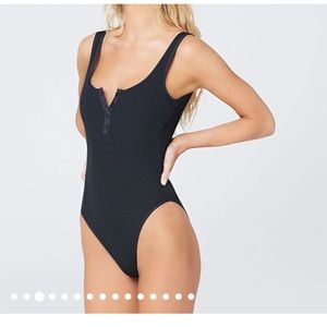 L*Space Ribbed Float On One Piece Swimsuit